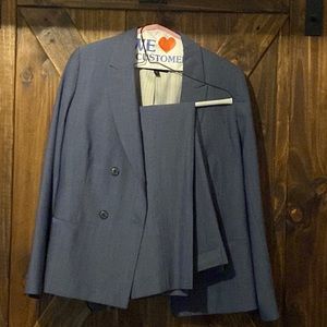 Banana Republic Blue Pants Suit. Women’s Size 10 Double breasted slim fit